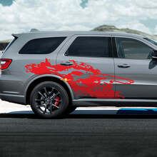 Kit de vinilo lateral para salpicaduras de barro R/T para Dodge Durango_2