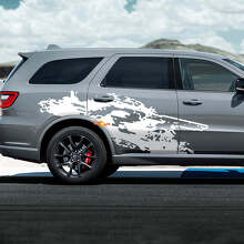 Kit de vinilo lateral para salpicaduras de barro R/T para Dodge Durango_3