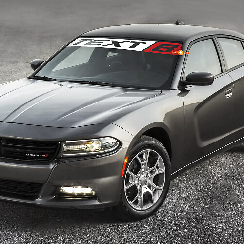 Vinilo personalizable para parabrisas estilo SRT8 para Dodge Charger