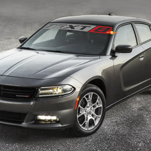 Vinilo personalizable para parabrisas estilo SRT8 para Dodge Charger_2