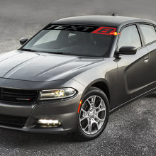 Vinilo personalizable para parabrisas estilo SRT8 para Dodge Charger_3