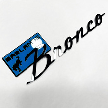 Bronco Badlands Fender Insignias Tailgate Emblem 3d Insignia negra vs azul
 2