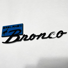 Bronco Badlands Fender Insignias Tailgate Emblem 3d Insignia negra vs azul 1
 5