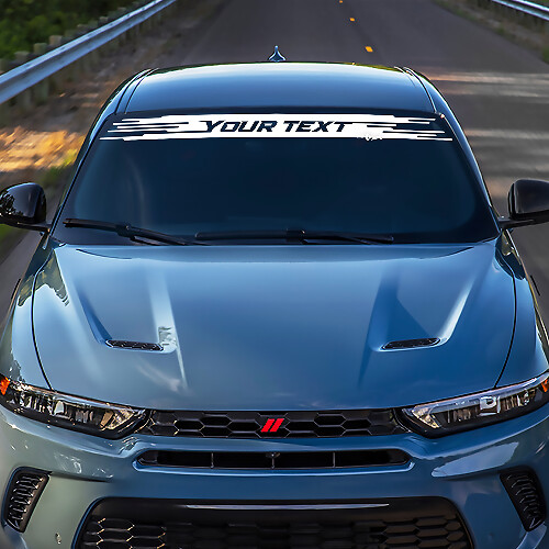 Rotulación Personalizada Bordes Desgastados Vinilo para Parabrisas para Dodge Hornet