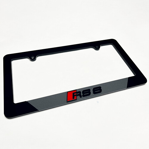 Rs6 Rs 6 La placa de la placa de vehículo cubre la decoración de marcos para Audi Rs6
