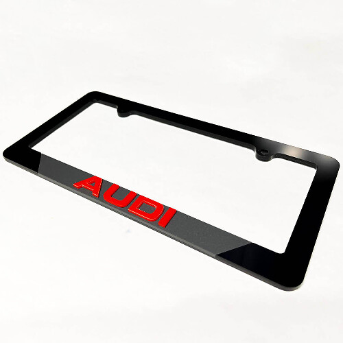 Fundas y marcos elegantes para matrículas de vehículos para coches Audi
