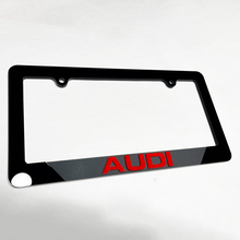La placa de la placa del vehículo cubre la decoración de marcos para Audi
 3