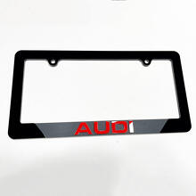 La placa de la placa del vehículo cubre la decoración de marcos para Audi
 4