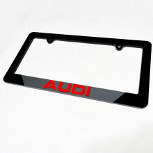 Fundas y marcos elegantes para matrículas de vehículos para coches Audi_5