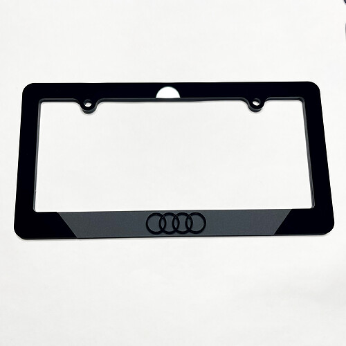 Anillos Vehículo La placa de matrícula cubre la decoración de marcos para Audi 2
