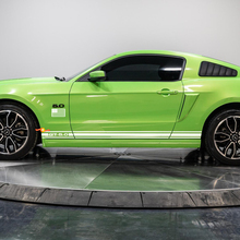 Kit de rayas de panel Rocker 5.0 con calcomanía de vinilo de bandera de los Estados Unidos para Ford Mustang
 2