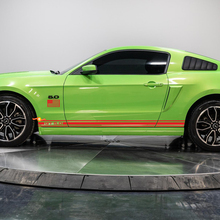 Kit de rayas de panel Rocker 5.0 con calcomanía de vinilo de bandera de los Estados Unidos para Ford Mustang
 3