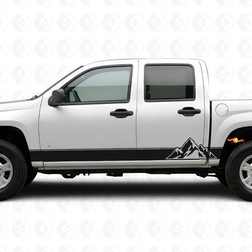 Vinilos a Rayas en Capas para Puertas y Paneles Laterales para Chevrolet Colorado 1ª Generación 2004-2012_1