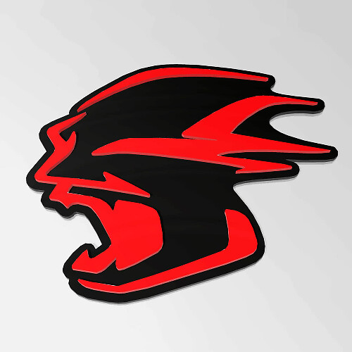 Banshee personalizado 3D insignia de insignia Fender Emblema Emblema de rejilla delantera Fit Dodge Charger Daytona Srt
