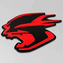Banshee personalizado 3D insignia de insignia Fender Emblema Emblema de rejilla delantera Fit Dodge Charger Daytona Srt
 3