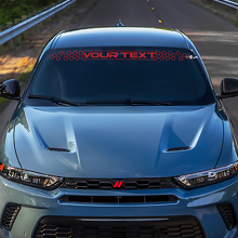 Vinilo adhesivo para parabrisas estilo panal con letras personalizadas para Dodge Hornet_3