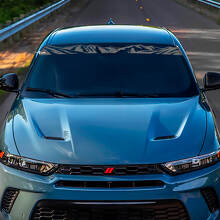 Pegatina de calcomanía de banner de montañas del parabrisas - Gráficos de vinilo personalizados para esquivar Hornet
 2