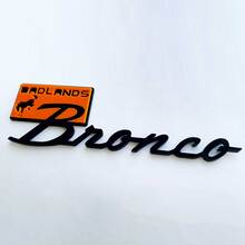 Bronco Badlands Fender Insignias Tailgate Emblem 3d Insignia negra vs azul 1
 6