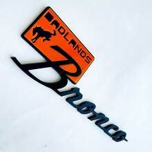 Bronco Badlands Fender Insignias Tailgate Emblem 3d Insignia negra vs azul 1
 7