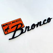 Bronco Badlands Fender Insignias Tailgate Emblem 3d Insignia negra vs azul 1
 8
