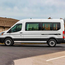 Calcomanías de rayas laterales de vinilo Ford Transit Dos colores
 2