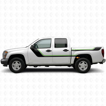 Vinilos en franjas superiores y laterales para puerta y caja para Chevrolet Colorado 1ª generación 2004-2012_4