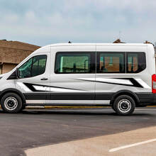 Calcomanías de rayas laterales de vinilo Ford Transit Racing Graphics Vinyl
 3