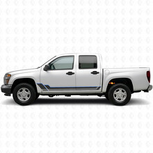 Tiras de vinilo angulares para contorno de puerta y panel de faldón para Chevrolet Colorado 1.ª generación 2004-2012_3