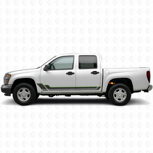 Tiras de vinilo angulares para contorno de puerta y panel de faldón para Chevrolet Colorado 1.ª generación 2004-2012_4
