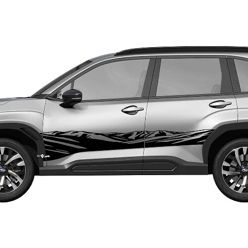 Calcomanía adhesiva de vinilo de rayas de competición para paneles laterales de puertas y faldones para Subaru