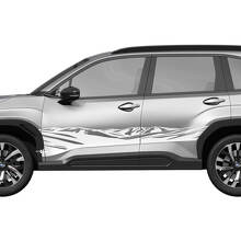 Montañas puertas laterales paneles de balancín rayas de carreras calcomanía de vinilo - pegatina gráfica universal fit suba 4
 2