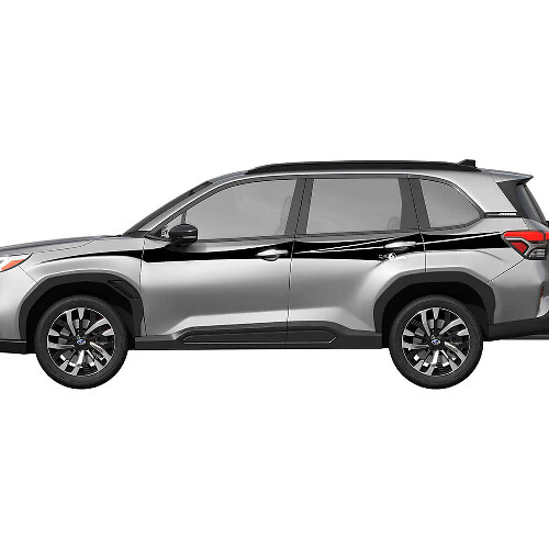 Panel inferior de puertas laterales Tiras decorativas adhesivas de vinilo 6 para Subaru