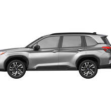 Panel inferior de puertas laterales Tiras decorativas adhesivas de vinilo 6 para Subaru 2