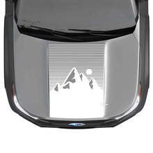 Gráfico de calcomanía de vinilo para capó de montañas para Subaru Forester
 2