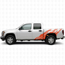 Vinilos con rayas dentadas para puerta y cabecera para Chevrolet Colorado 1ª generación 2004-2012_4