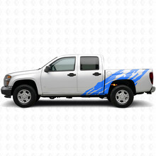 Vinilos con rayas dentadas para puerta y cabecera para Chevrolet Colorado 1ª generación 2004-2012_5