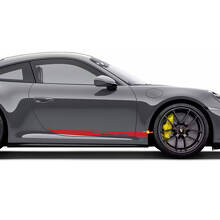 Kit de Vinilos de Franjas Laterales con Letra 911 Carrera para Porsche 911_3