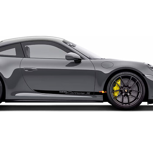 Palabras de puertas laterales Kit de calcomanías para Porsche 911 Carrera S
