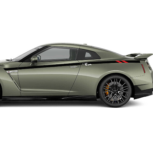 Kit de Calcomanías de Rayas en Puertas Laterales Bedside Racing para Nissan GT-R 1
