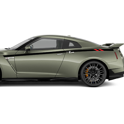 Kit de calcomanía de rayas de carreras para puertas para Nissan GT-R
