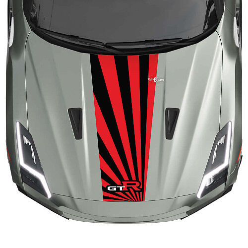 Adhesivo Vinilo Tira Estilo JDM Logotipo GT-R para Capó Nissan GT-R