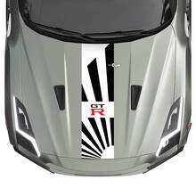 Kit de calcomanía de Stripes Hood JDM para Nissan GT-R 2
 2