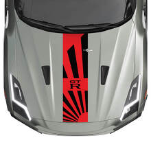 Kit de calcomanía de Stripes Hood JDM para Nissan GT-R 2
 3
