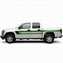 Tiras de vinilo retro para línea superior de puerta y borde de cama para Chevrolet Colorado 1ª generación 2004-2012_3