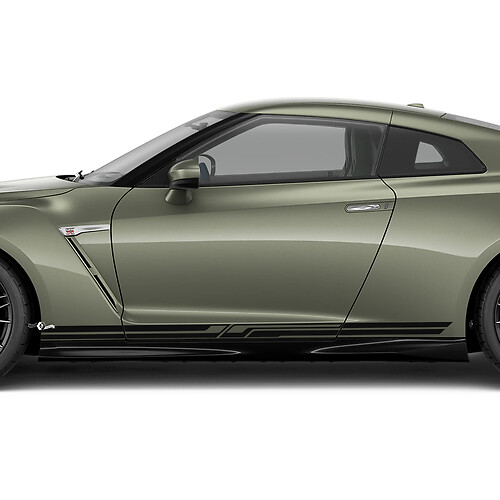 Puertas laterales Kit de calcomanía de gráficos de paneles de balancín para Nissan GT-R
