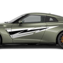 Kit de Calcomanías Gráficas para Puertas Laterales Lightning para Nissan GT-R 2