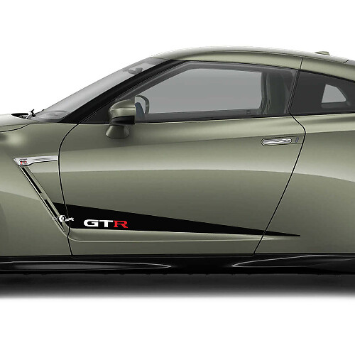 Vinilo Adhesivo Lateral con Franja Geométrica GT-R para Nissan GT-R_1