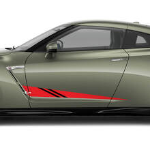 2x Puertas laterales Gráficos Kit de calcomanía para Nissan GT-R
 3