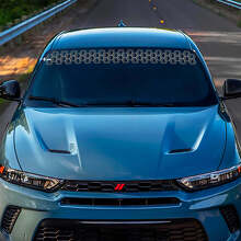 Calcomanía adhesiva de vinilo para parabrisas con diseño de panal para Dodge Hornet 2