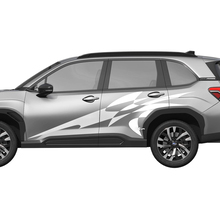 Puertas laterales rayas de carreras calcomanía de vinilo - pegatina gráfica universal fit subaru forester 2
 2